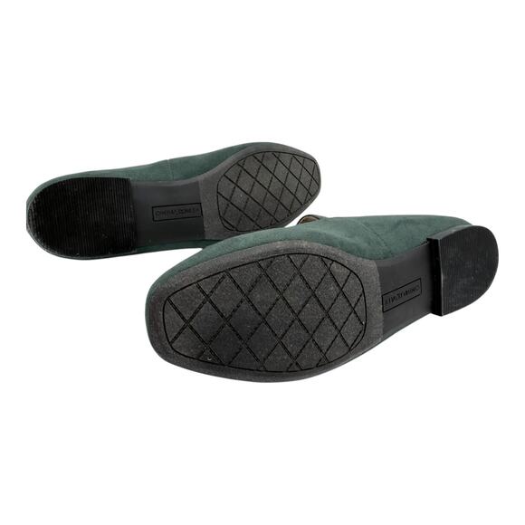 EUC- Cynthia Rowley Mary Jane’s Green Suede Size 8 - Picture 4 of 5